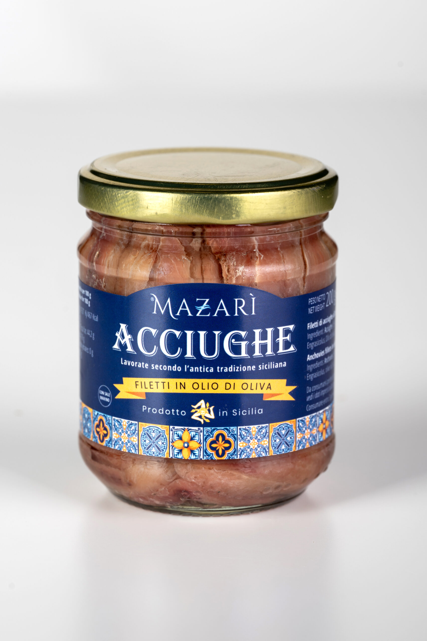 Filetti di acciughe all’olio d’oliva 200g