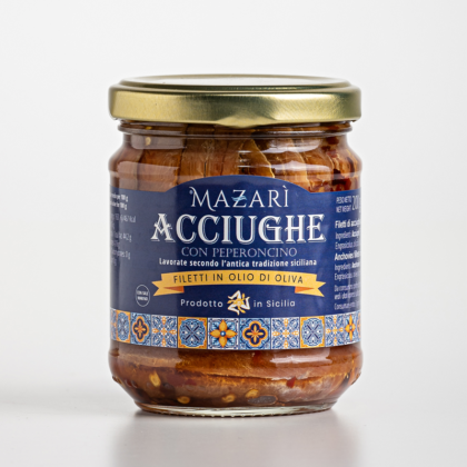 Acciughe con peperoncino 200g